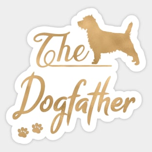 Cairn Terrier Dogfather, Funny, Dog father Sticker